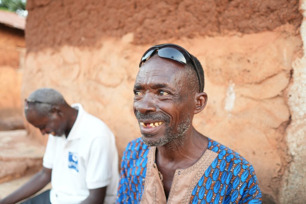 Attidekou Tossodo after regaining sight through cataract surgery