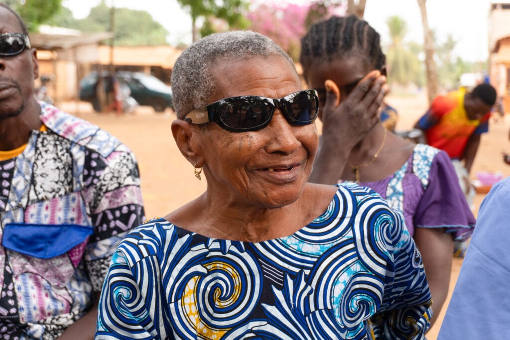 Honkpevi Lali after cataract surgery in rural Togo