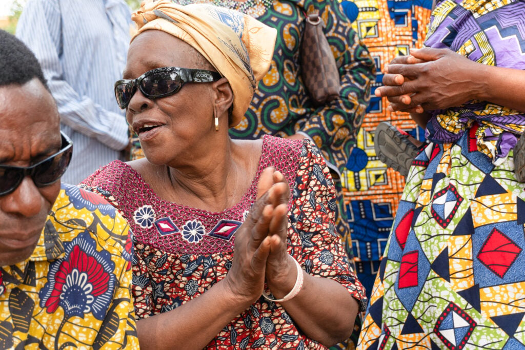 Founou Agbanna after cataract surgery in Afagnan-Bas Mono