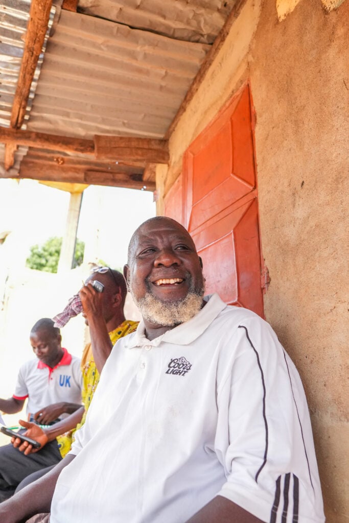 Moustapha smiling after cataract surgery in rural Togo