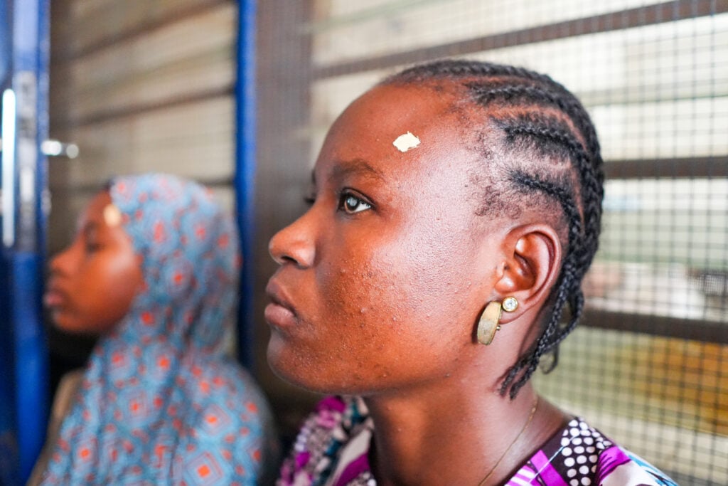 Rose waiting for cataract surgery during Sight.org outreach