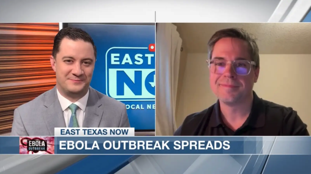 Lewis Swann discussing the Ebola outbreak on East Texas Now
