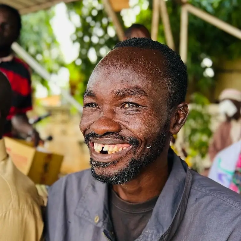 Togolese man after he received cataract surgery from Sight.org Togolese man after he received cataract surgery from Sight.org
